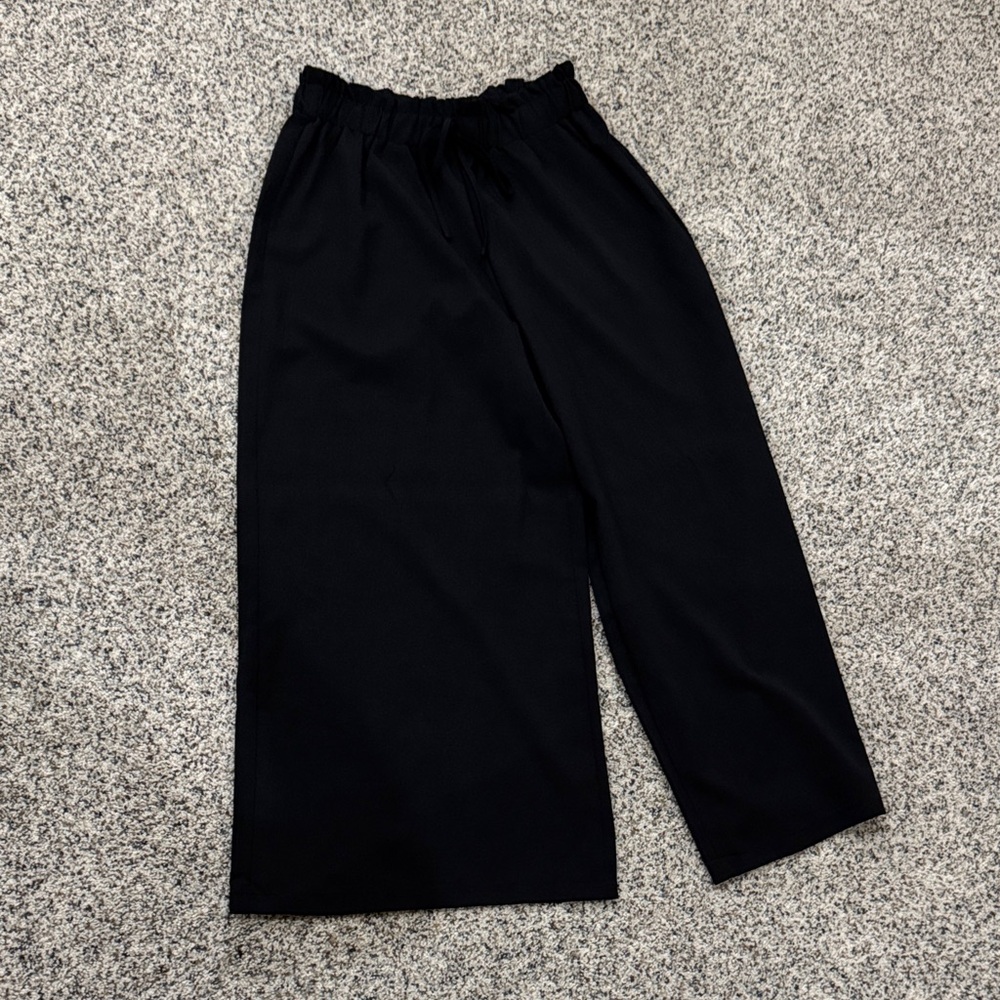 Black Wide-Leg Pants